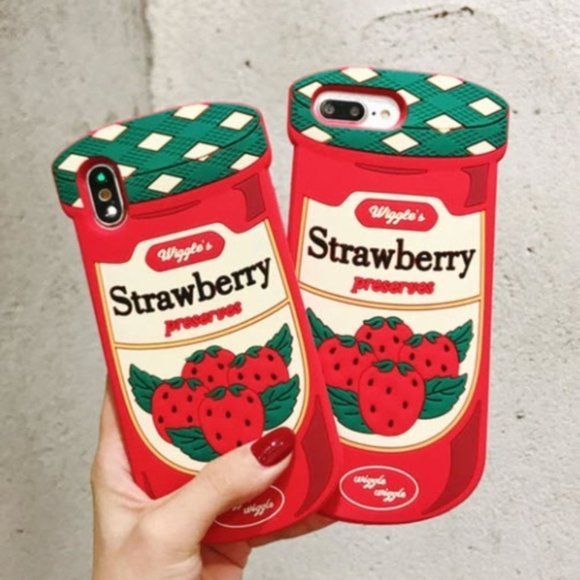 Strawberry Jam Silicone iPhone 6/6s Case - Picture 1 of 2